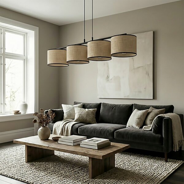 Emibig modern függeszték eco barna fekete emi1654/4