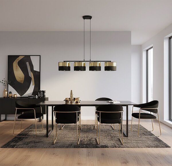 Emibig modern függeszték lux fekete arany emi1649/4