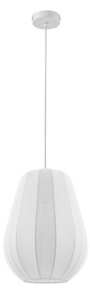 Függőlámpa Lindby, Helin, dimmable, Fehér, Étkező, Szövet / Textília, Modern