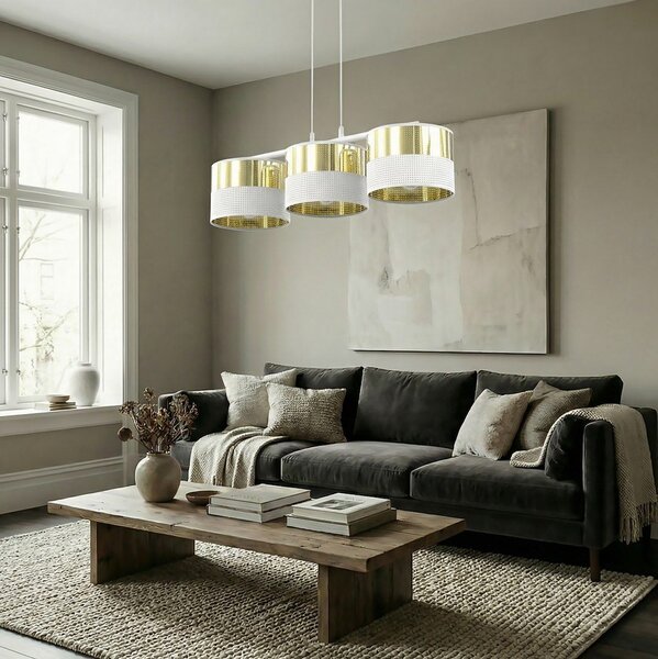 Emibig modern függeszték lux fekete arany emi1650/3
