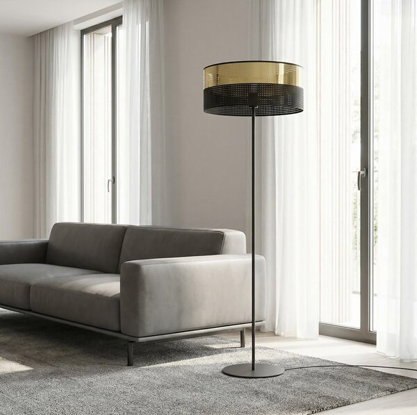 Emibig modern állólámpa lux fekete arany emi1649/lp1