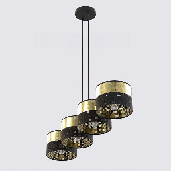 Emibig modern függeszték lux fekete arany emi1649/4