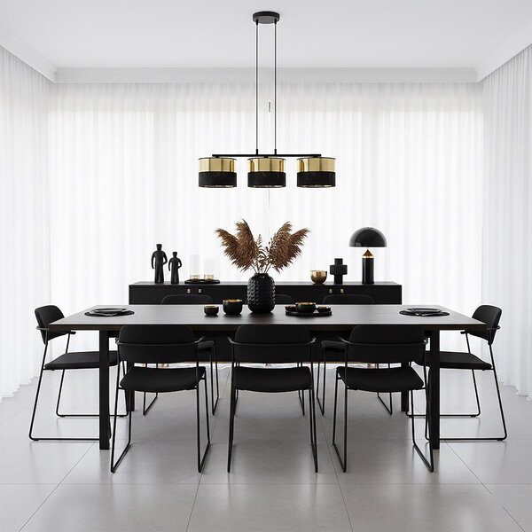 Emibig modern függeszték lux fekete arany emi1649/3