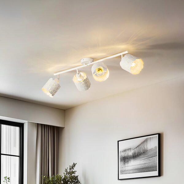 Mennyezeti Lámpa Lindby, Aralena, dimmable, Fehér, Nappali, Fém, Modern
