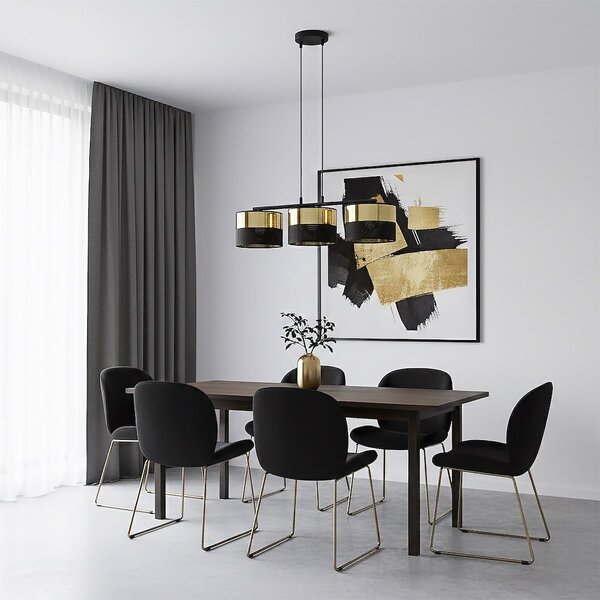 Emibig modern függeszték lux fekete arany emi1649/3