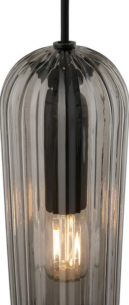 Függőlámpa Nordlux, Miella, dimmable, Fekete, Étkező, Üveg