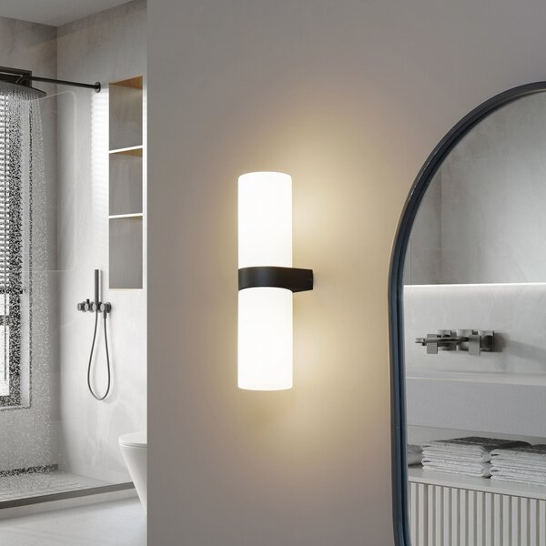 Fali Lámpa Lucande, Basolo, dimmable, Fehér, Fürdőszoba, Modern