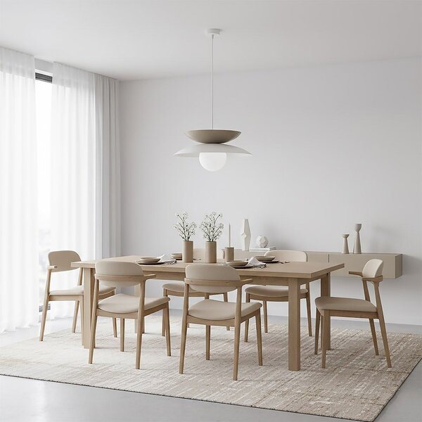 Emibig modern függeszték nagoya bézs fehér emi1639/6