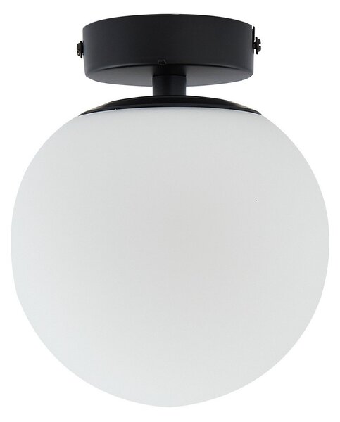 Mennyezeti Lámpa Lucande, Bidolo, dimmable, Fekete, Fürdőszoba, Üveg