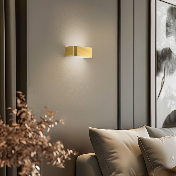 Fali Lámpa Euluna, Rauma, dimmable, Arany / Sárgaréz, Nappali, Fém, Modern
