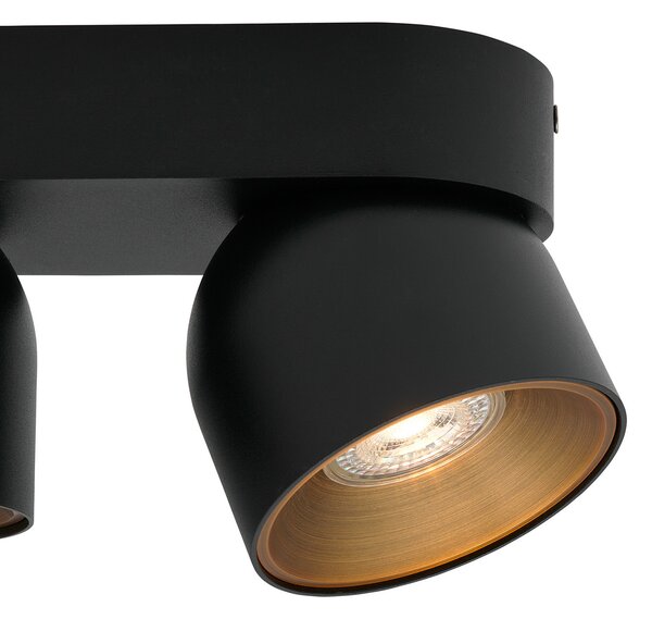 Mennyezeti Lámpa Nordlux, Pitcher, dimmable, Fekete, Folyosó, Fém, Modern