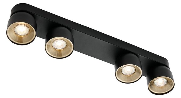 Mennyezeti Lámpa Nordlux, Pitcher, dimmable, Fekete, Folyosó, Fém, Modern