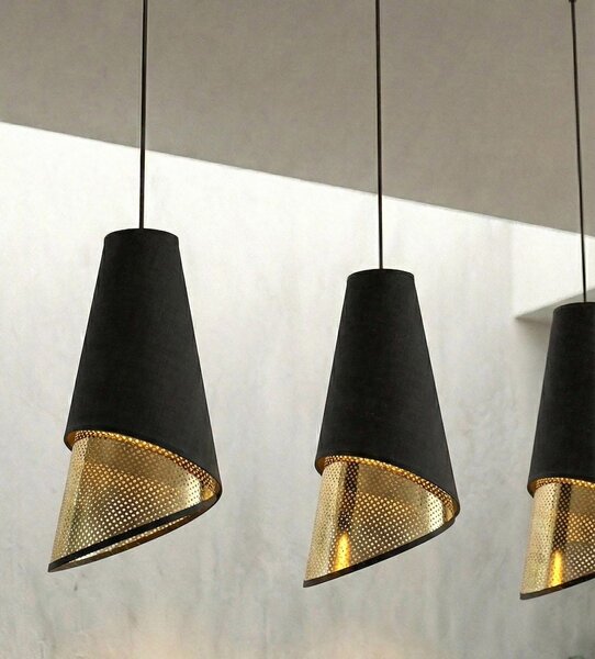 Emibig modern függeszték moda fekete arany emi1617/3