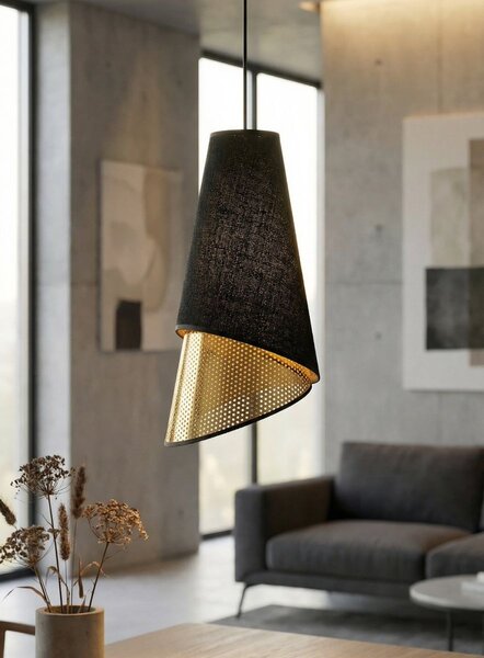 Emibig modern függeszték moda fekete arany emi1617/3