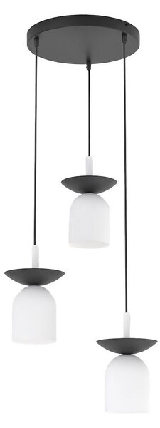 Emibig modern függeszték ego fehér fekete emi1613/3prem