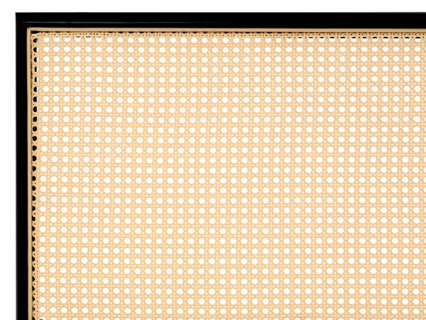 Ágy PE Rattan AVANTON 140 x 200 cm Fekete