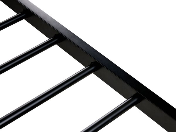 Ágy PE Rattan AVANTON 140 x 200 cm Fekete