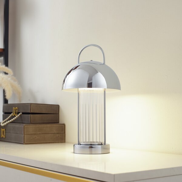 Asztali lámpa Lindby, Mareli, dimmable, Szürke, Étkező, Fém, Modern