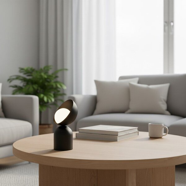 Emibig modern asztali lámpa boto fehér fekete emi1510/ln1