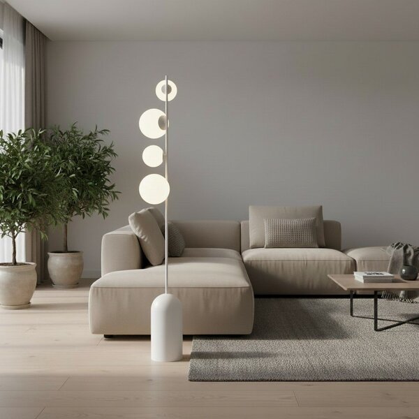 Emibig modern állólámpa etno fehér emi1500/lp4