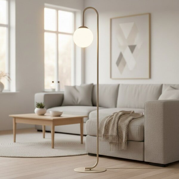 Emibig modern állólámpa flor fehér barna emi1497/lp1