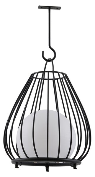 Kültéri Lámpa Lindby, Kelda, dimmable, Fekete, Erkély, Alumínium, Modern