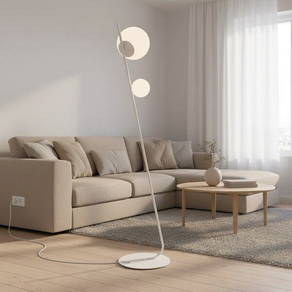 Emibig modern állólámpa tatu fehér emi1505/lp2