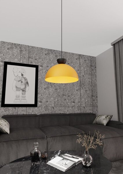 Emibig modern függeszték lunaro fekete narancs emi1474/1l