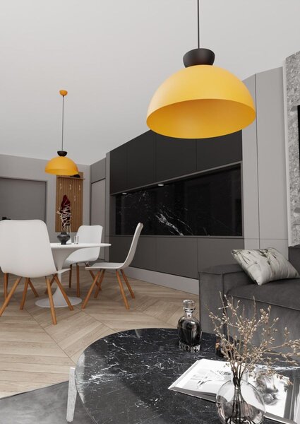 Emibig modern függeszték lunaro fekete narancs emi1474/1l