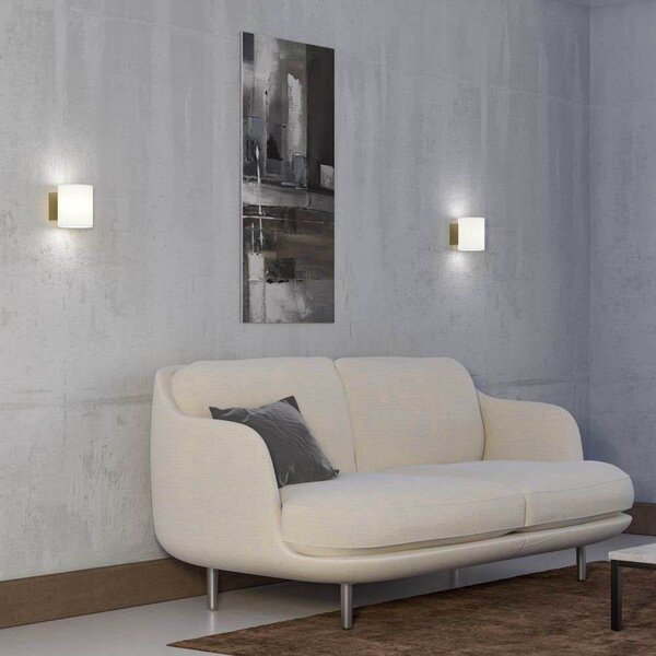 Evoke Fali Lámpa IP44 Small White/Opál - Herstal