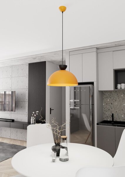 Emibig modern függeszték lunaro fekete narancs emi1474/1l