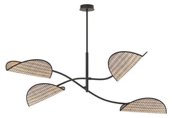 Emibig modern mennyezeti lámpa lotus barna fekete emi1463/4