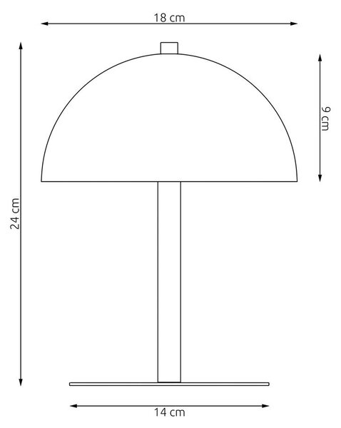Emibig modern asztali lámpa mogu fehér emi1459/ln2