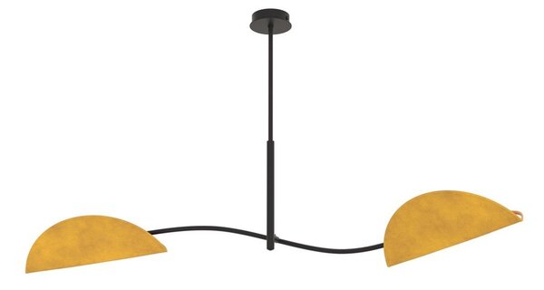 Emibig modern mennyezeti lámpa lotus fekete narancs emi1460/2