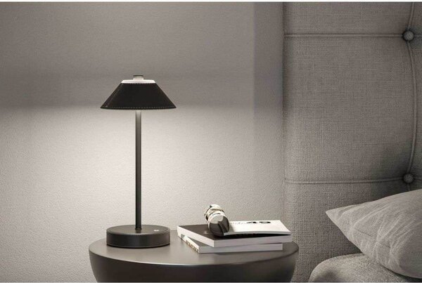 Asztali lámpa Paulmann, dimmable, Fekete, Nappali, Fém, Modern