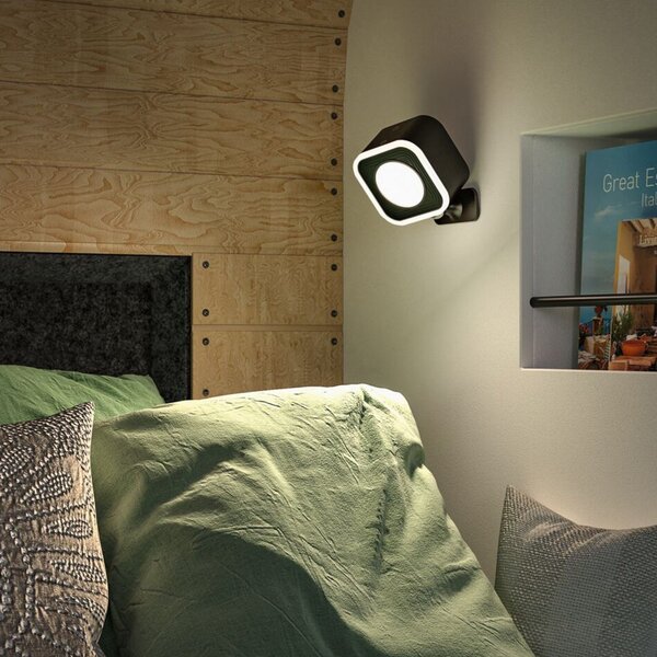 Asztali lámpa Paulmann, Varia, dimmable, Fekete, Nappali, Műanyag, Modern