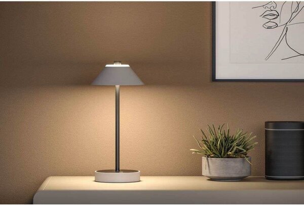 Asztali lámpa Paulmann, dimmable, Fekete, Nappali, Fém, Modern