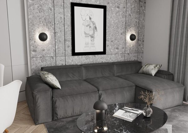 Emibig modern fali lámpa mush fekete emi1451/k2