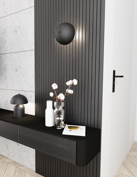 Emibig modern fali lámpa mush fekete emi1451/k2