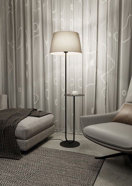 Emibig modern állólámpa hotel bézs fekete emi1421/lp1