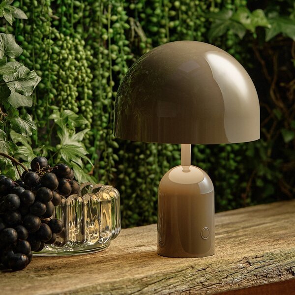 Kültéri Lámpa Tom Dixon, BELL PORTABLE, dimmable, Szürke, Nappali, Műanyag, Dizájn