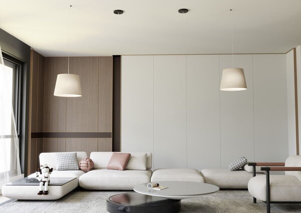 Emibig modern függeszték ascot bézs fekete emi1423/1