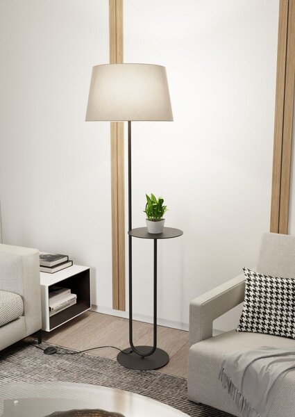 Emibig modern állólámpa hotel bézs fekete emi1421/lp1