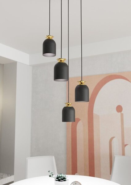 Emibig modern függeszték target fekete emi1400/4prem