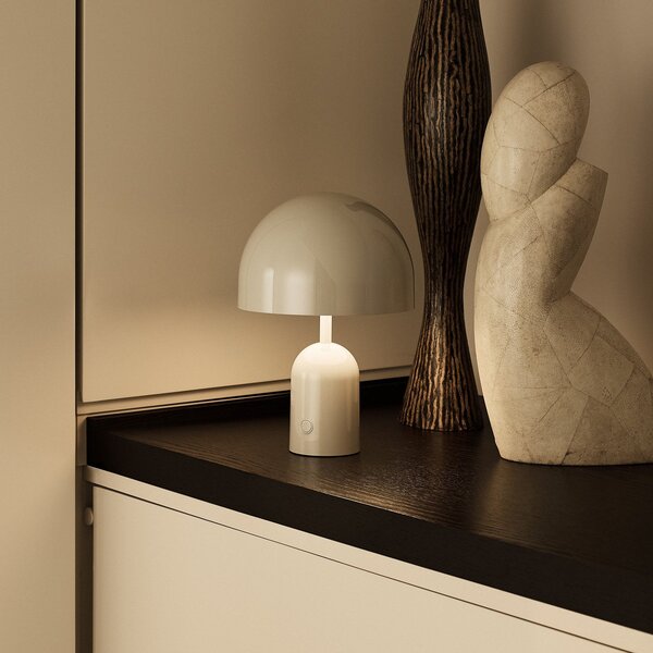 Kültéri Lámpa Tom Dixon, BELL PORTABLE, dimmable, Szürke, Nappali, Műanyag, Dizájn