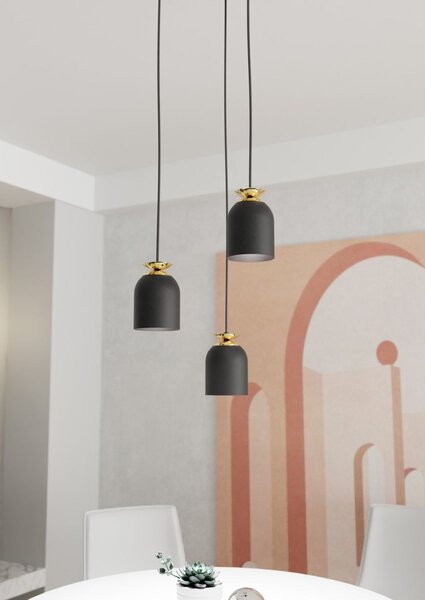 Emibig modern függeszték target fekete emi1400/3prem