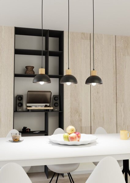 Emibig modern függeszték seco fekete emi1393/3