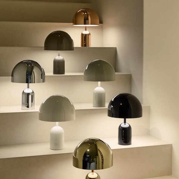 Kültéri Lámpa Tom Dixon, BELL PORTABLE, dimmable, Fekete, Nappali, Műanyag, Dizájn