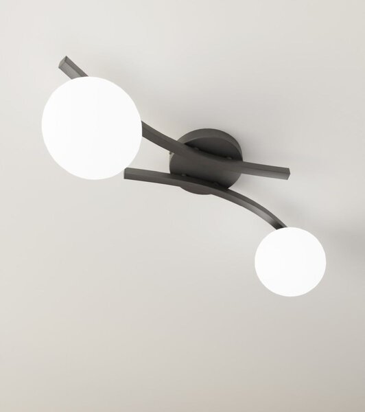 Emibig modern mennyezeti lámpa opus fehér fekete emi1390/2
