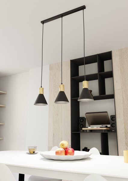 Emibig modern függeszték rosa fekete arany emi1388/3